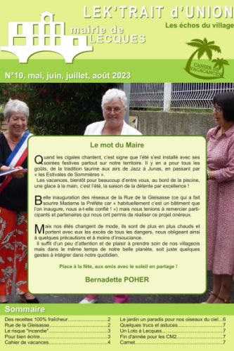 Lek'Trait d'Union n°10, cliquer pour lire le bulletin