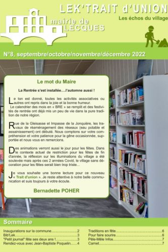 Lek'Trait d'Union n°8, cliquer pour lire le bulletin