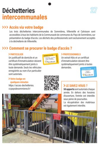 Badges déchetteries